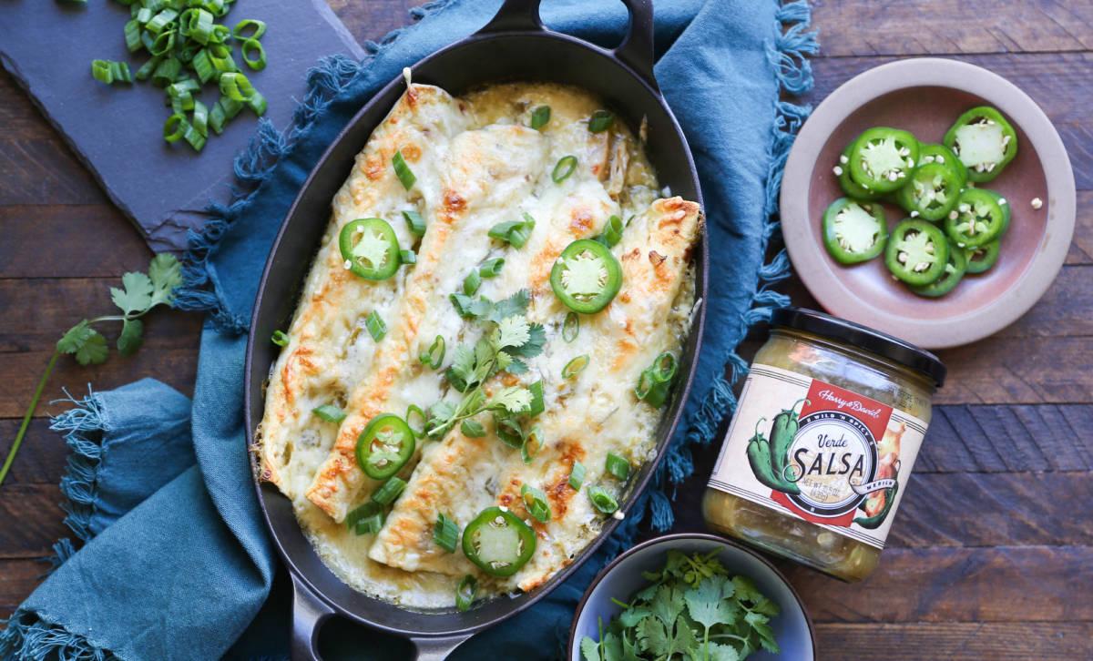 Chicken Enchiladas with Salsa Verde