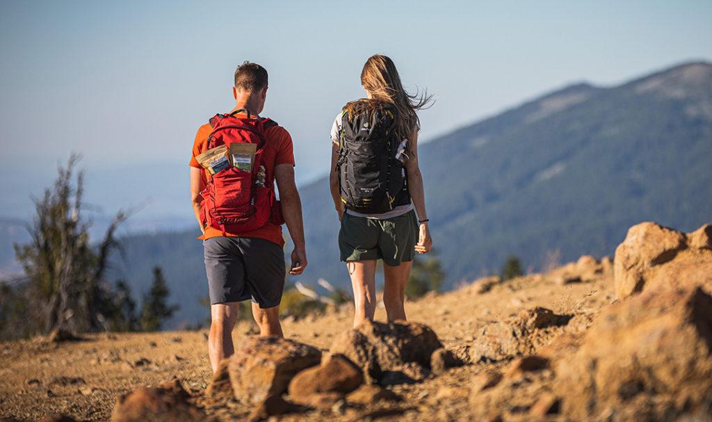 mindful vacation image    couple hiking