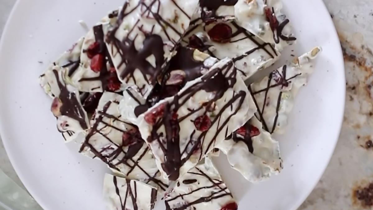 White Chocolate Pistachio Bark